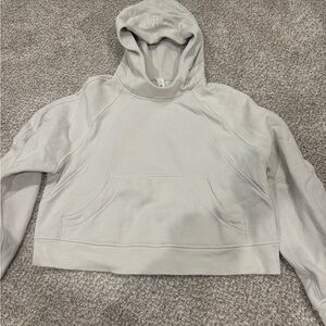 lululemon Scuba Oversized Crop Hoodie Bone